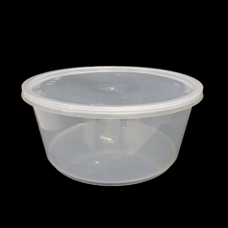 (40pcs±) 3000 PP Round Disposable Plastic Food Container ShangWei clear ...