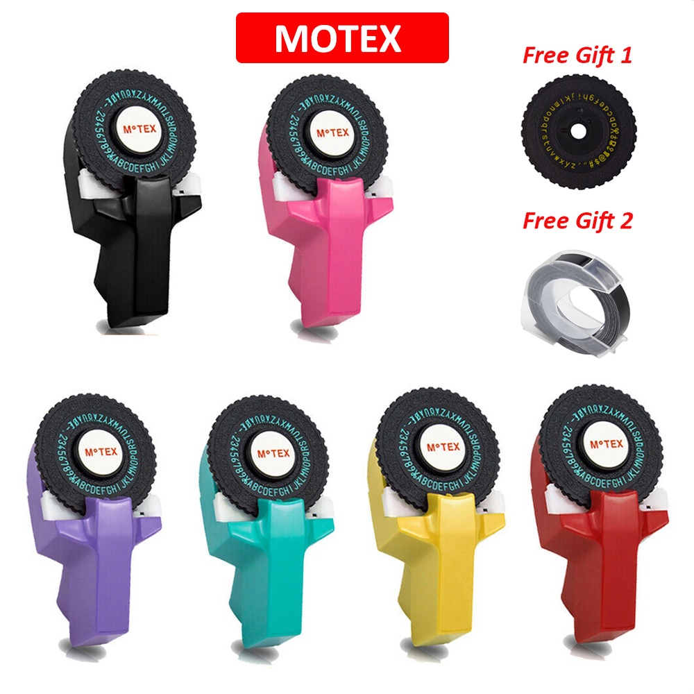 Mini DIY Manual Label Maker Typewriter for MOTEX E101 DE101 Label