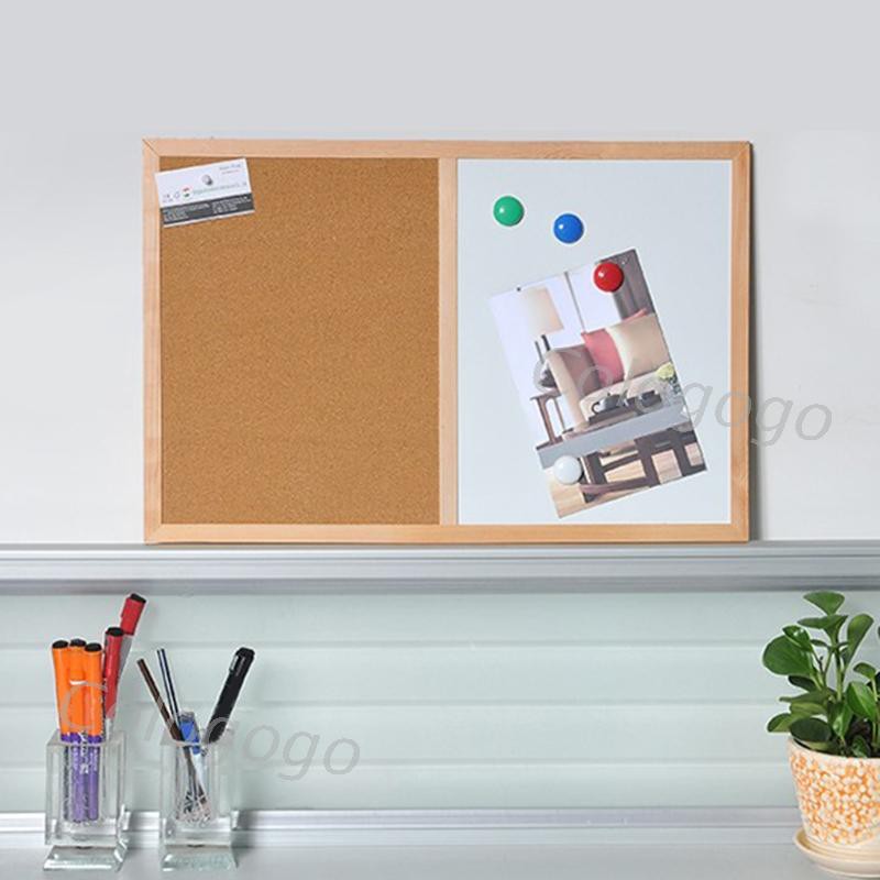 COLO Cork Wood Wall Hanging Message Bulletin Board Frame Notice Note Memo Board Shop