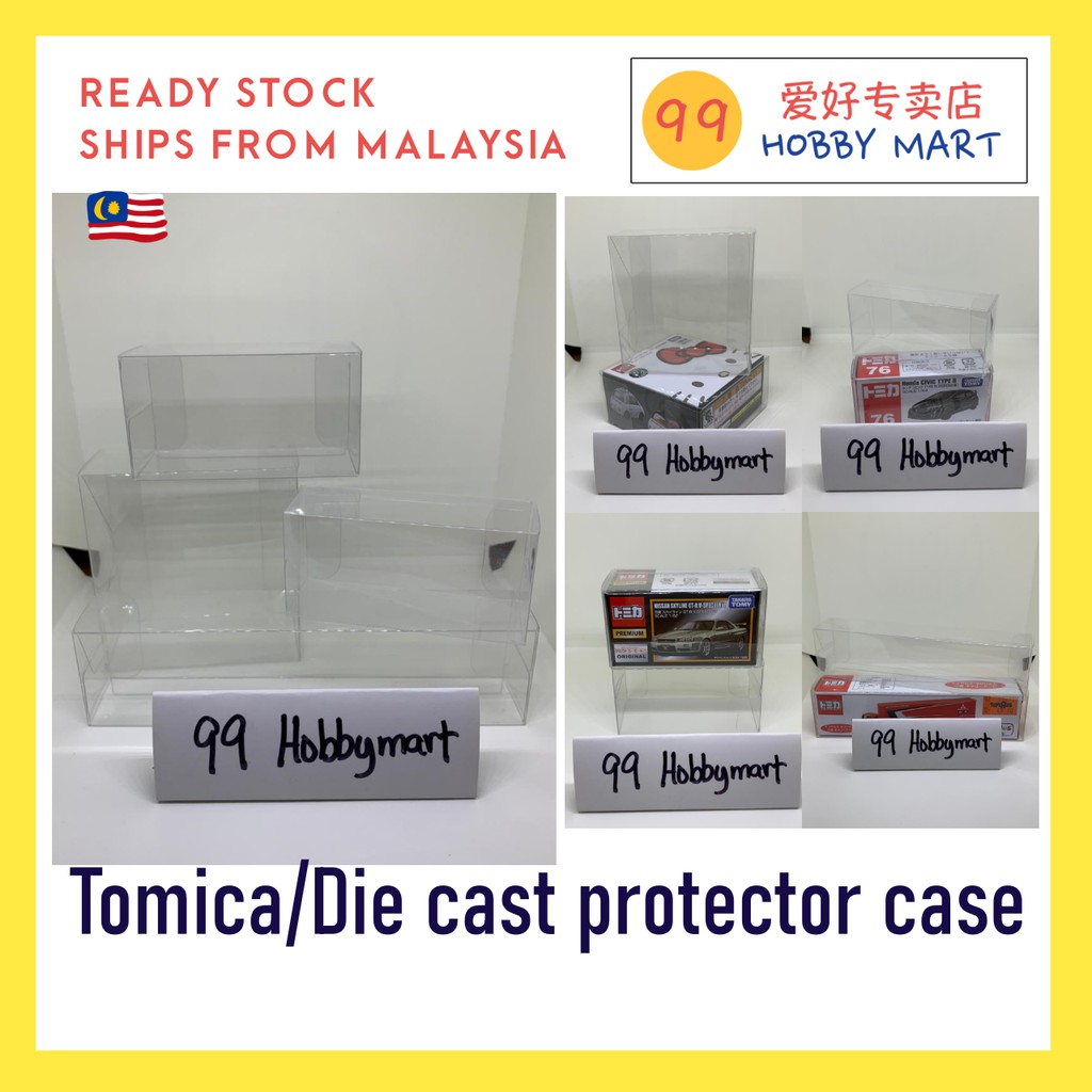 PVC Plastic Transparent Protector Case Box for Tomica Hot Wheels Mini GT Kaido House Inno Pop Race 1:64 Die Cast Cars