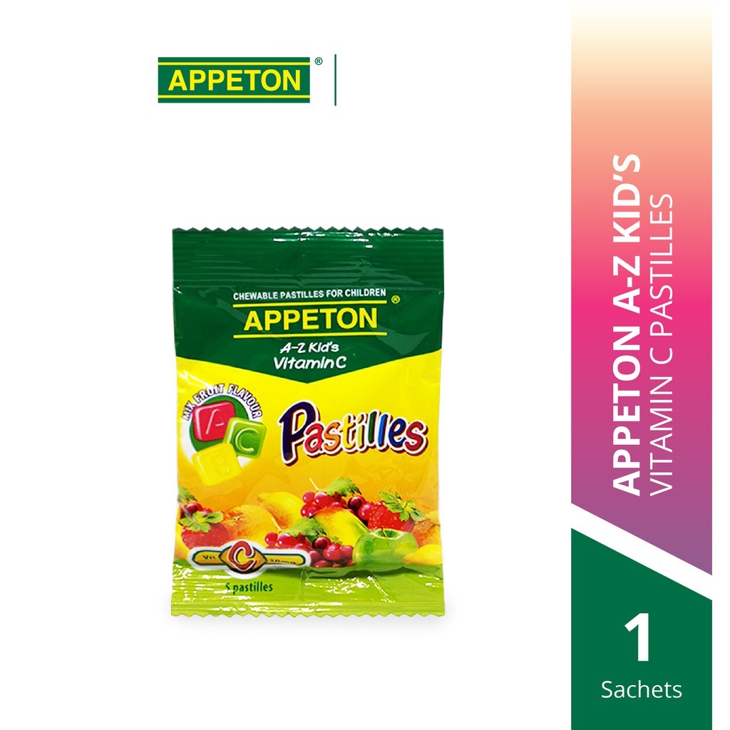 APPETON A-Z KID'S Vitamin C Pastille Chewable Vitamin C for Children 30mg x 1's