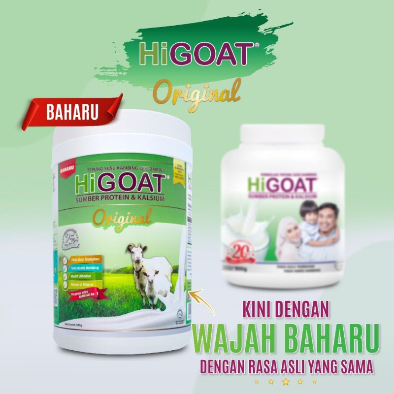 New Higoat Susu Kambing 500g Mudah Dibancuh Tiada Bau Hamis Kalsium Tinggi Menguatkan Ketahanan Tubuh Shopee Malaysia