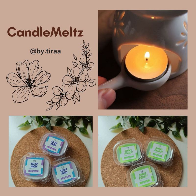 CandleMeltz Tealight Holder Melt Liner Sinus Sleep Away Bar TLC Holder Lighter