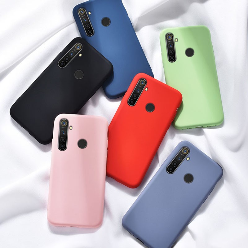 Casing Realme 5 5 Pro 5s Soft Case Candy Color Silicone Case Covers | Shopee Malaysia