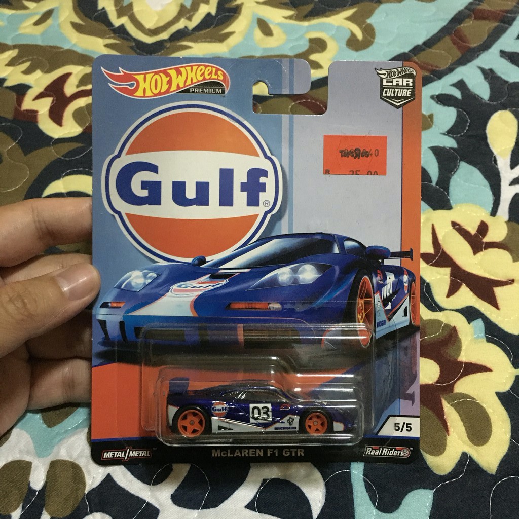 Hot Wheels Car Culture Gulf Mclaren F1 Gtr 5 5 Cars Trucks Vans Fireszone Contemporary Manufacture