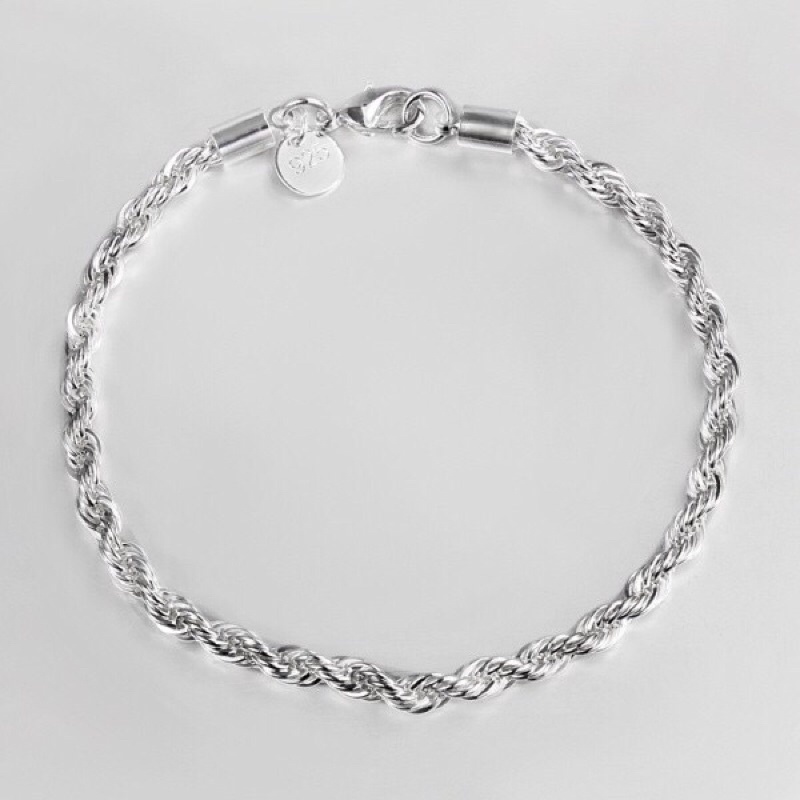 Twisted Silver Bracelets (Ready stock) Shopee Malaysia