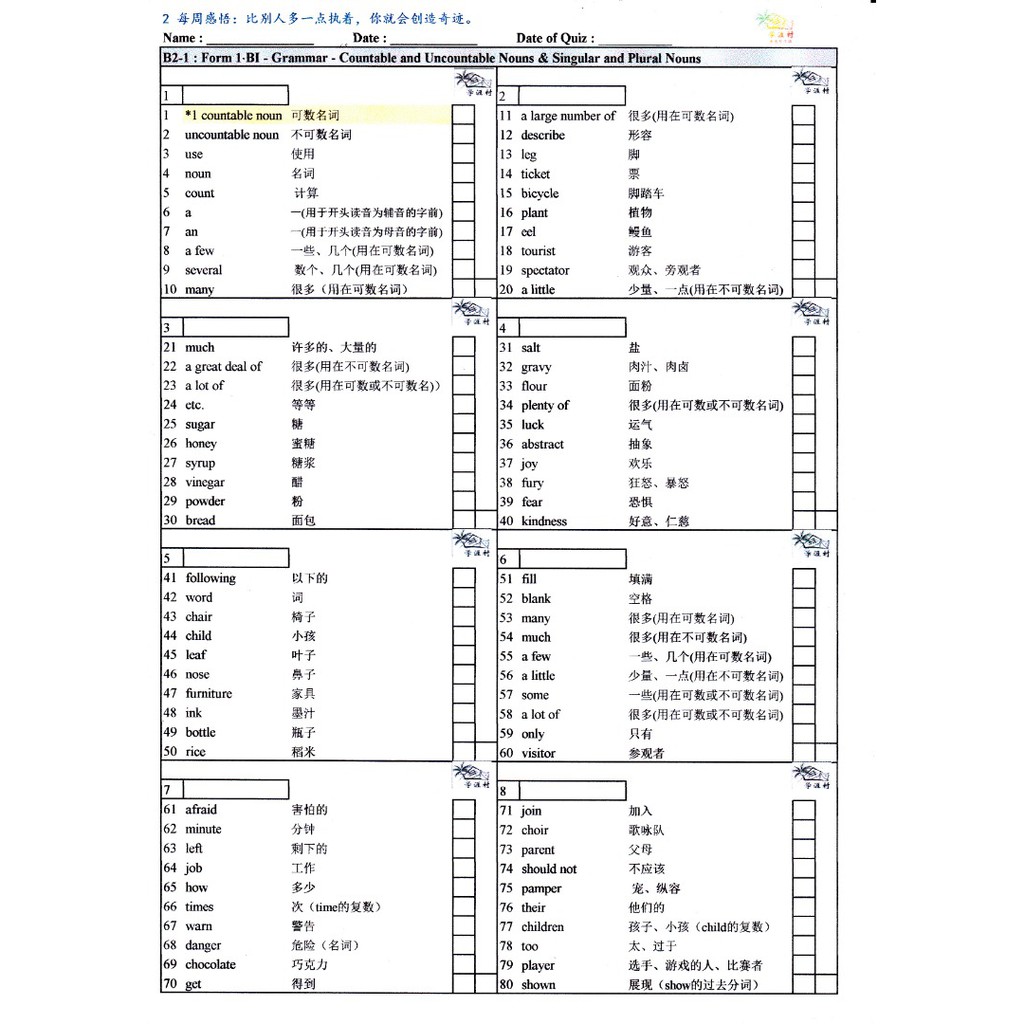 Pt3 Bi Grammar Pt3英文语法速读练习 双语词汇翻译表 英文翻译华文 双语翻译速读教材 Shopee Malaysia