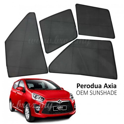 Perodua Axia Sunshade Shade OEM Custom Fit - 4pcs  Shopee 