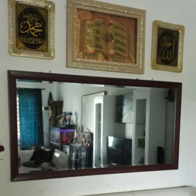 Ready Stock Cermin Besar Cermin Hiasan Dinding Cermin Size 3 X 6 Kaki Wall Mirror Wall Frame With Mirror Shopee Malaysia