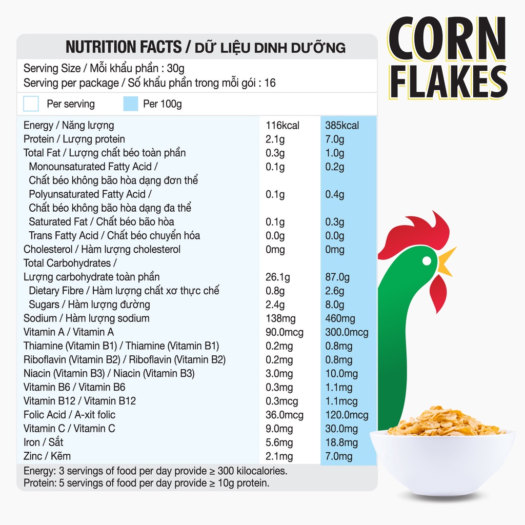 Kellogg S Corn Flakes Nutrition Label | Besto Blog