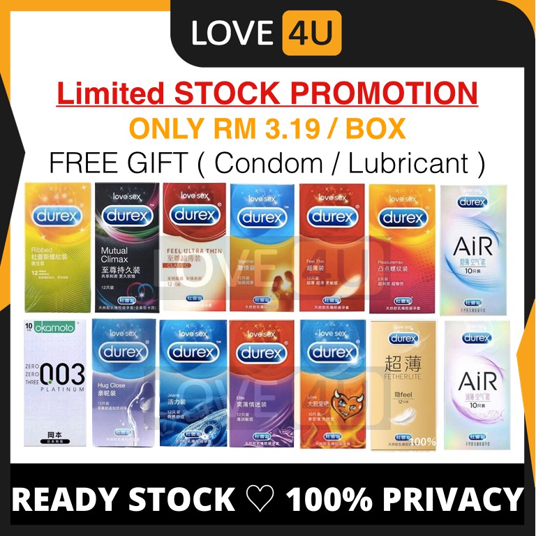 Durex Condom 10 and 12pcs Kondom Lelaki  Mutual Climax Feel 