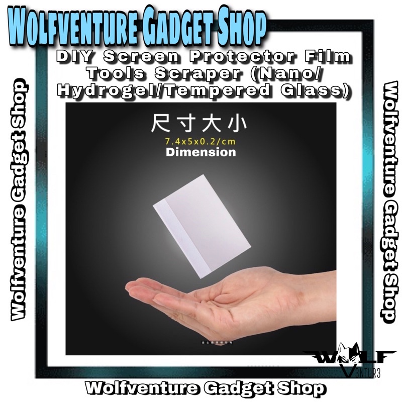 DIY Screen Protector Film Tools Scraper (NanoHydrogelTempered Glass