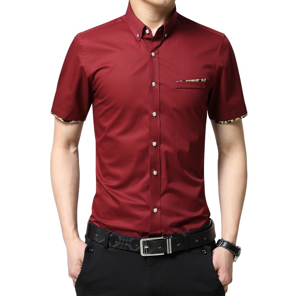 red business shirt