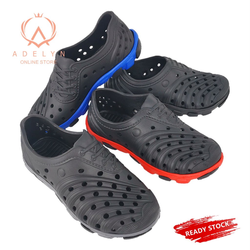 READY STOCK JOHOR AD1 ULTRALIGHT MEN MEN'S CROCS DUET SPORT CLOGS KASUT