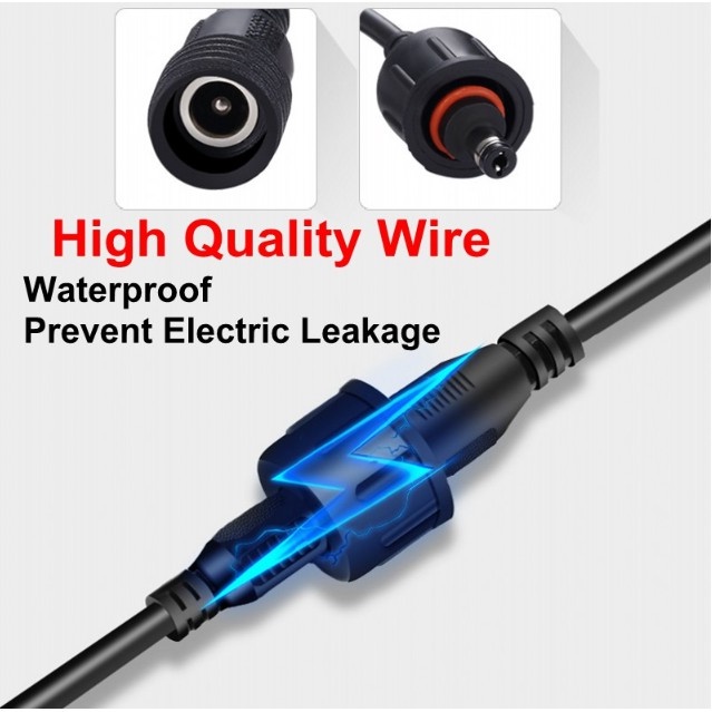 Must Reliable Solar Light Extension Cord 10m Waterproof Power Connector Essential Versatile - Image 4