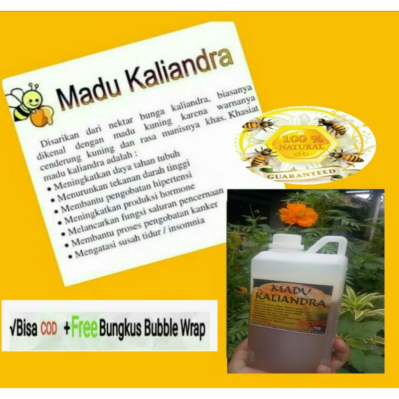 Kaliandra Honey 1Kg Raw/ KaliandraHONEY