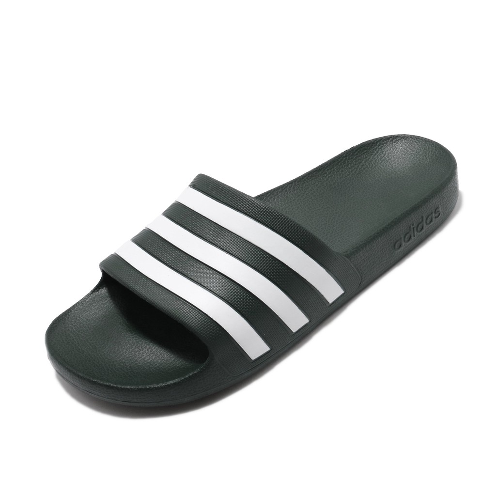 adidas slippers green