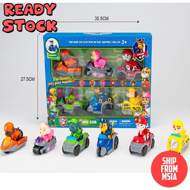 paw patrol racers 6 pack