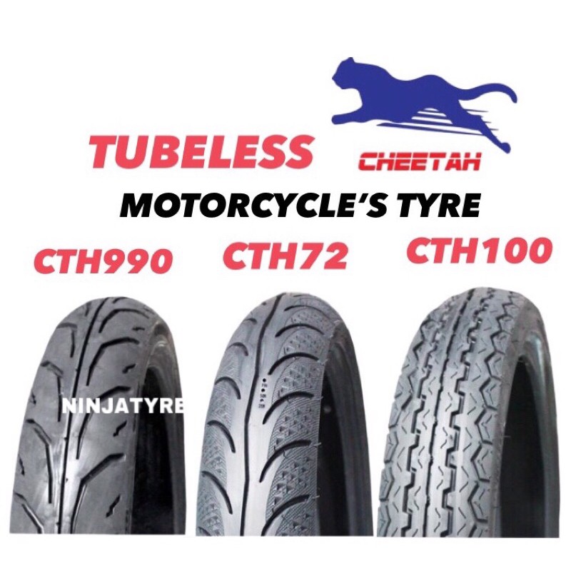 17 Tayar Cheetah Tl 60 80 17 70 80 17 70 90 17 80 90 17 90 80 17 60 90 17 100 70 17 110 70 17 120 70 17 Tubeless Tyre