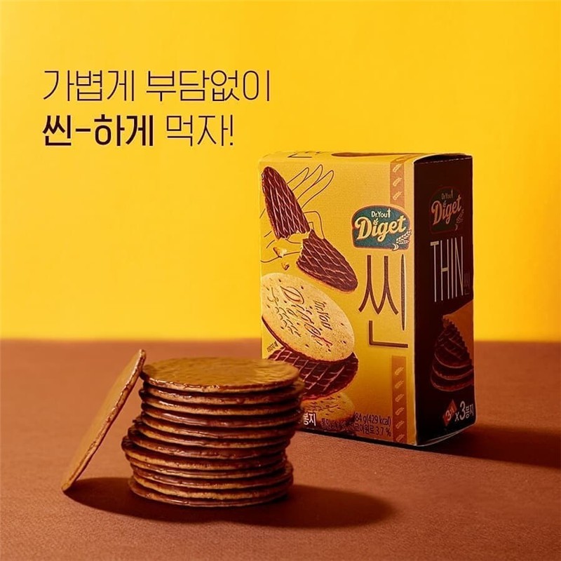 【Korea Orion 韩国好丽友】Dr.You Diget Chocolate Thin Cracker Biscuits 薄脆版巧克力 ...