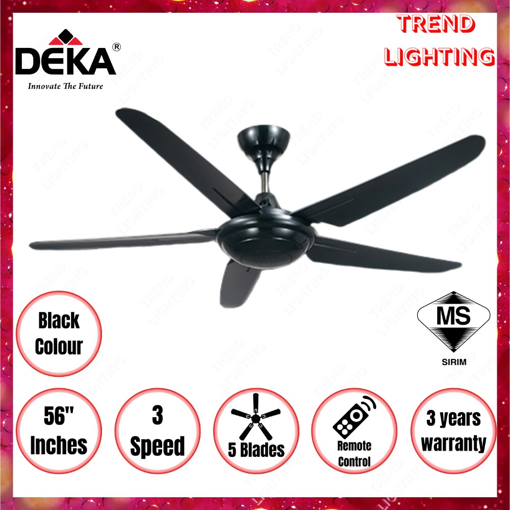Kipas Ruang Tamu DEKA KRONOS F5P Ceiling Fan 56" AC Motor 5 Blades With