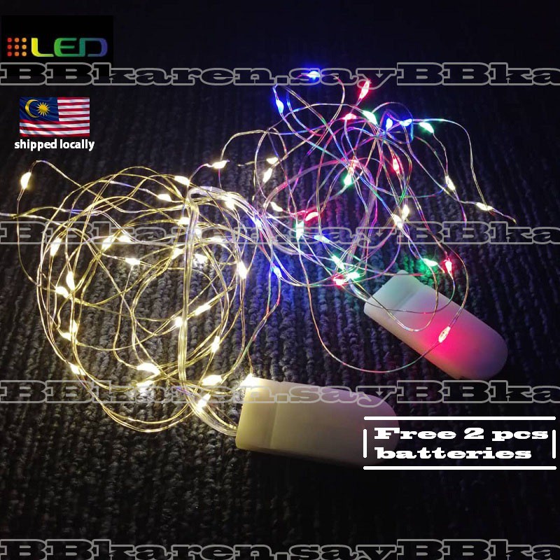 Buy Ready Stock Lampu Bintang 3meter Lampu Hiasan Led Copper Wire String Lights With Button Battery New Year Christmas Gift Seetracker Malaysia