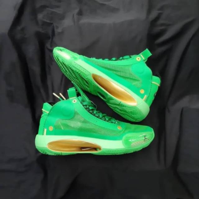 Air Jordan 34 Xxxiv Jayson Tatum Celtic Green Men S Basketball Shoes Shopee Malaysia