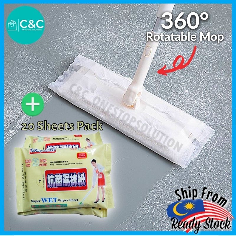 C&C Super Wet Mop Wiper Disposable Wet Tissue Antibacterial Wipes Super