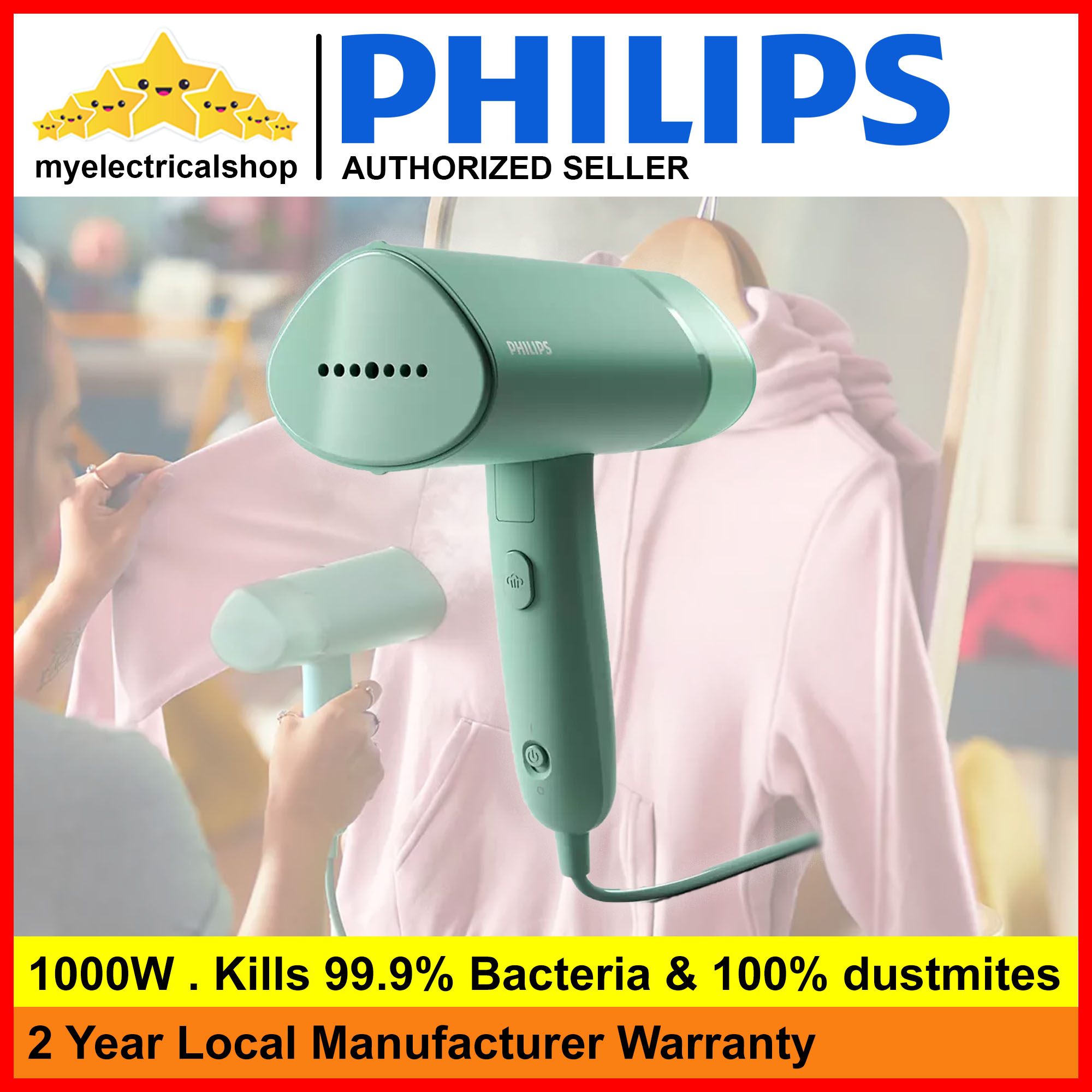 Philips STH3010 3000 Series Handheld Garment Steamers Iron Portable