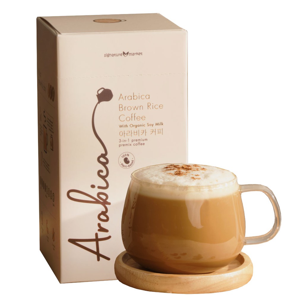 Signature Market Arabica Brown Rice Coffee (With Organic Soy Milk) (30g