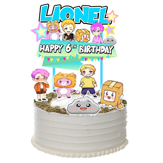 Lankybox Cake Topper Birthday Birthday Cake Decoration Shopee Malaysia