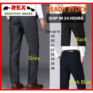 【READY STOCK AT MALAYSIA】CEO Formal Pant Office Pants for Men s Stretchable Long Trousers Business Seluar Slack Lelaki