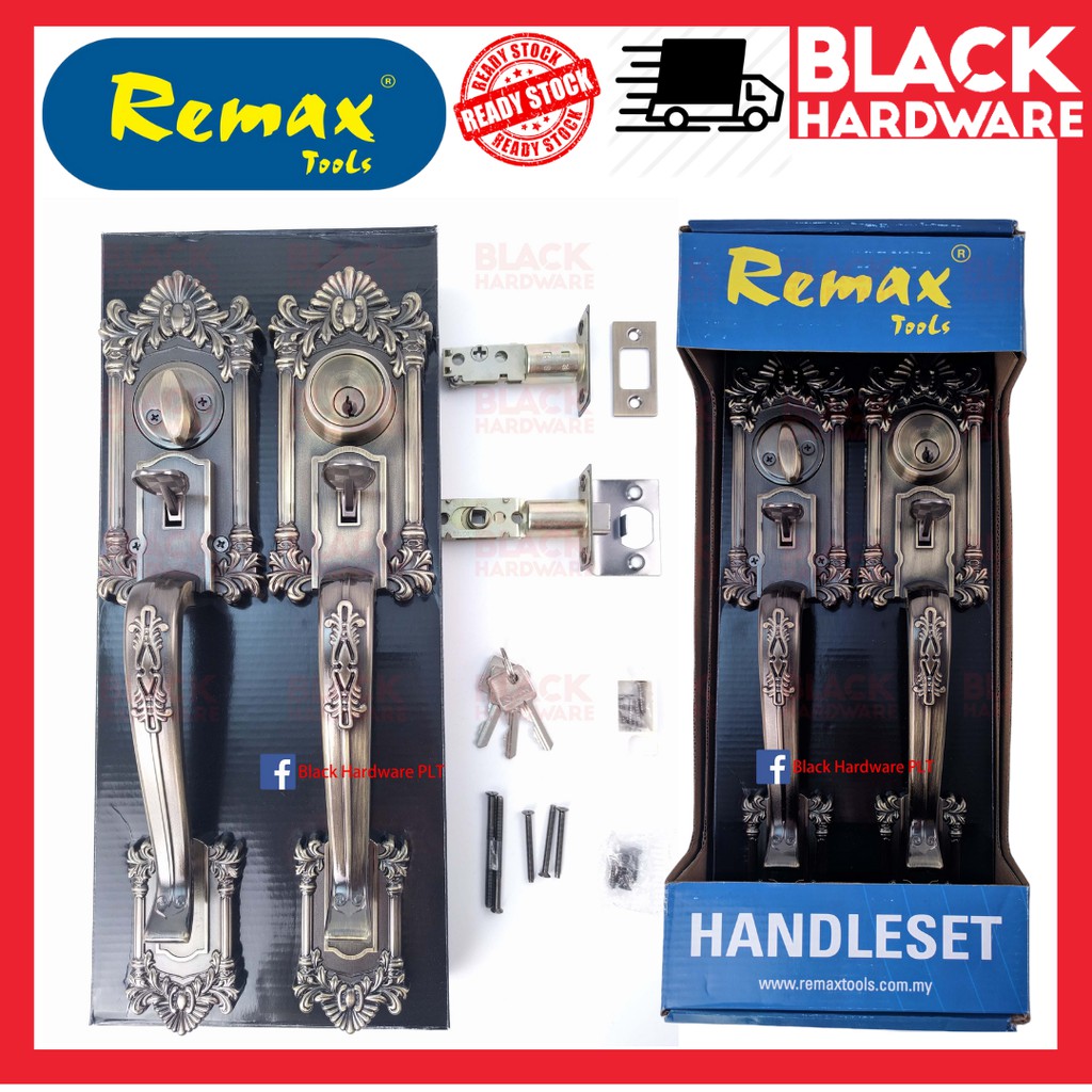 BLACK HARDWARE Remax Handle Door Security Living Set Door Lock Knob ...