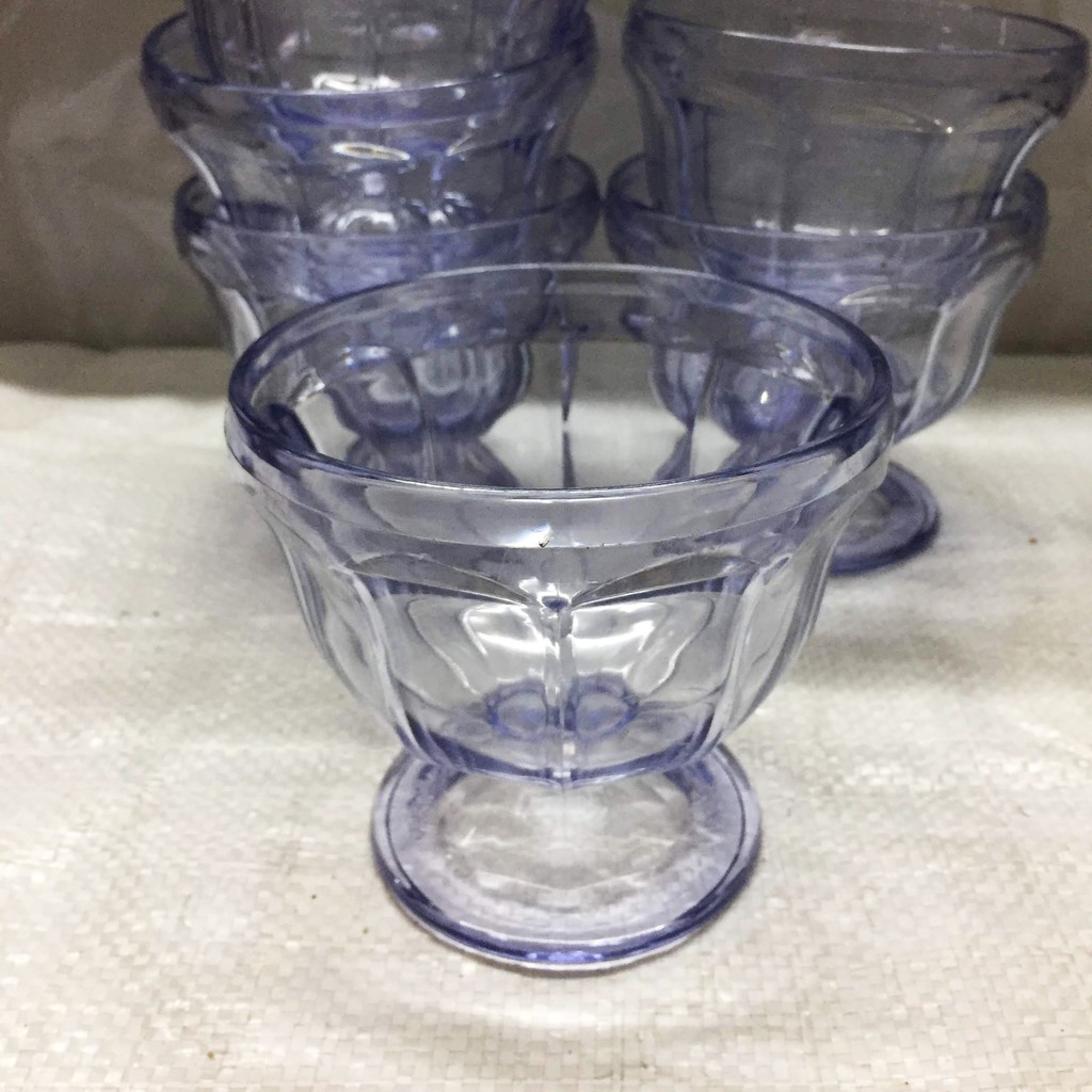 6 PCS 400ml Clear Plastic Dessert Cup Ice Cream Sundae Milkshake Cup