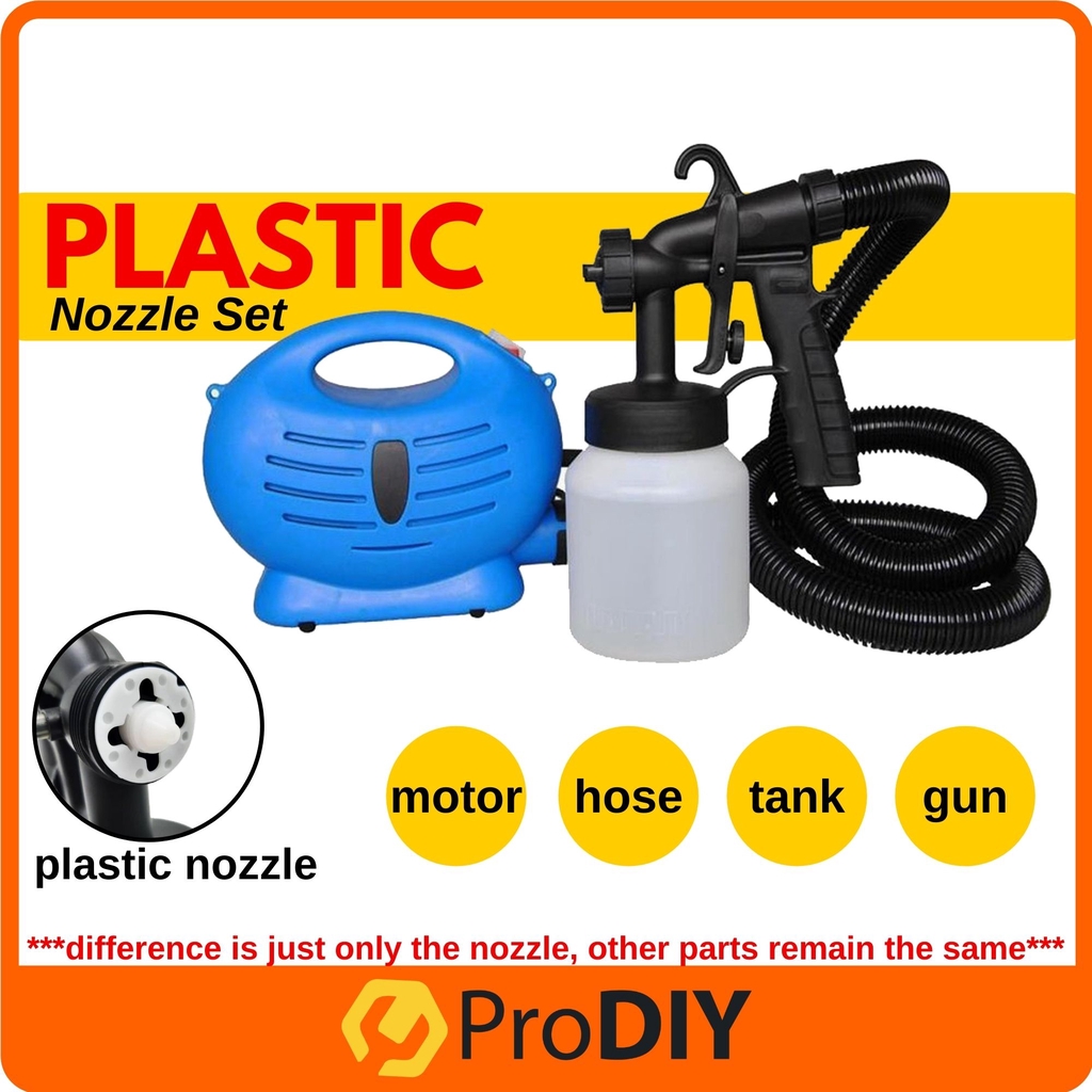 PZ PAINT 800ML Electric Plastic Nozzle / Copper Nozzle Paint Sprayer Gun