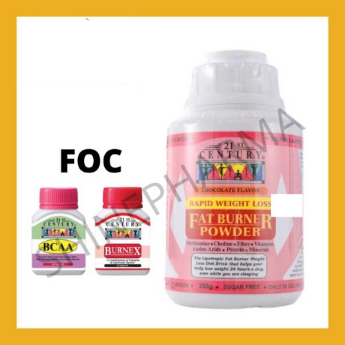 21st Century Fat Burner Powder [Free Burnex & BCAA] (READY STOCK