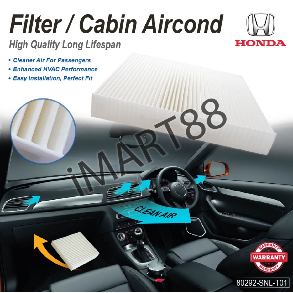 Cabin Air Filter For Honda Accord 2003 2008 Shopee Malaysia