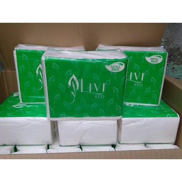 LIVI ECO Facial Tissue Refill 600s Facial Tissue Facial Tissue Beauty