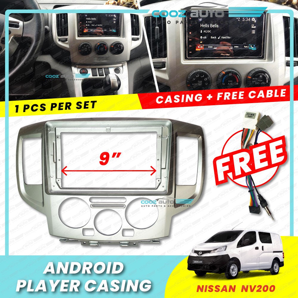 Nissan NV200 Dashboard Audio Android Player Radio FM Casing Frame Free  wiring | Shopee Malaysia