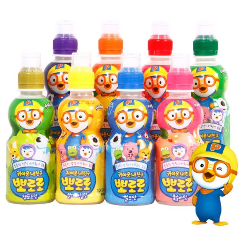 PALDO PORORO JUICE 235ML (STRAWBERRY/GREEN APPLE/GRAPE/MILK/TROPICAL ...