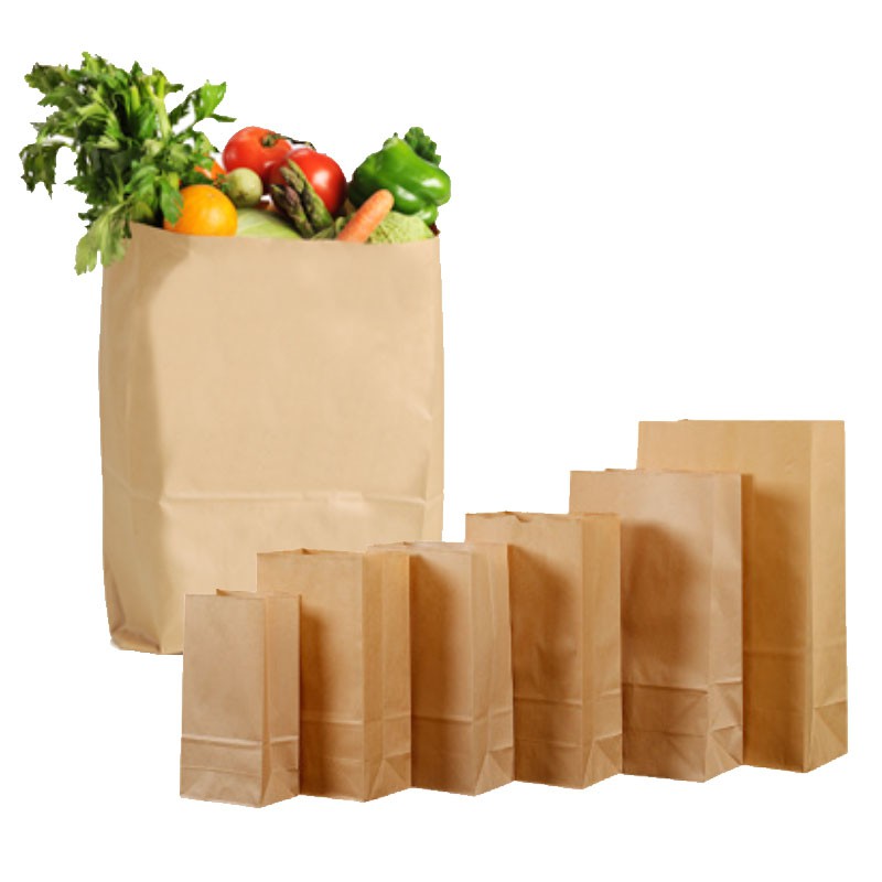 10pcs Kraft Paper Bag Durable Gift Bag Storage Packaging Heavy Duty