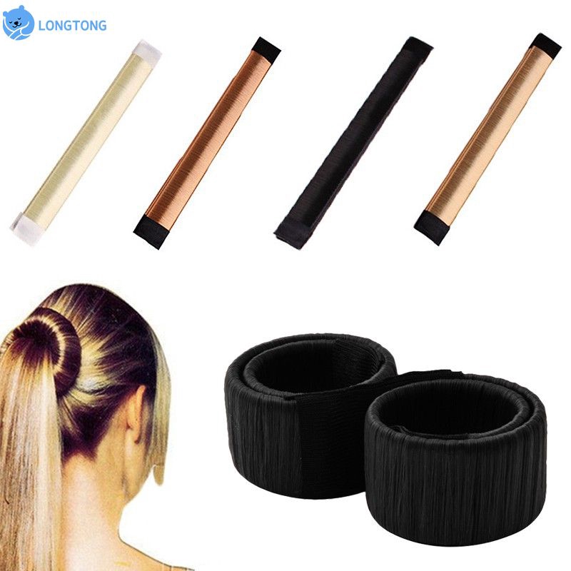 Women Simple Magic Hair Bun Snap Styling Donut Twist Band Maker
