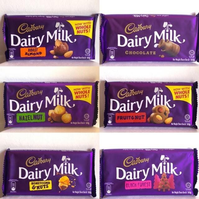 Cadbury Dairy Milk Chocolate Bar L G Shopee Malaysia