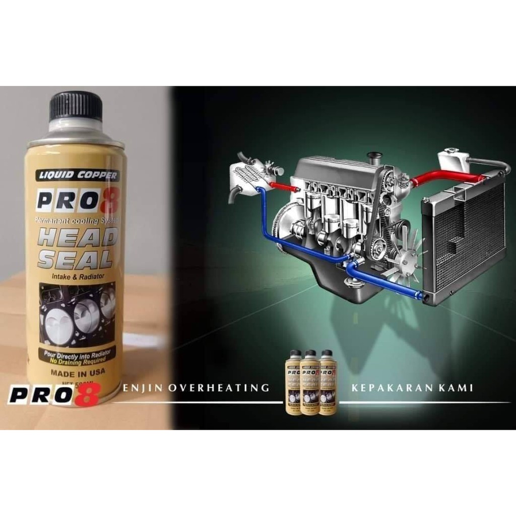 (ENJIN COOLANT)PRO 8 PENYELESAIAN MASAALAH ENJIN KERETA & MOTOR