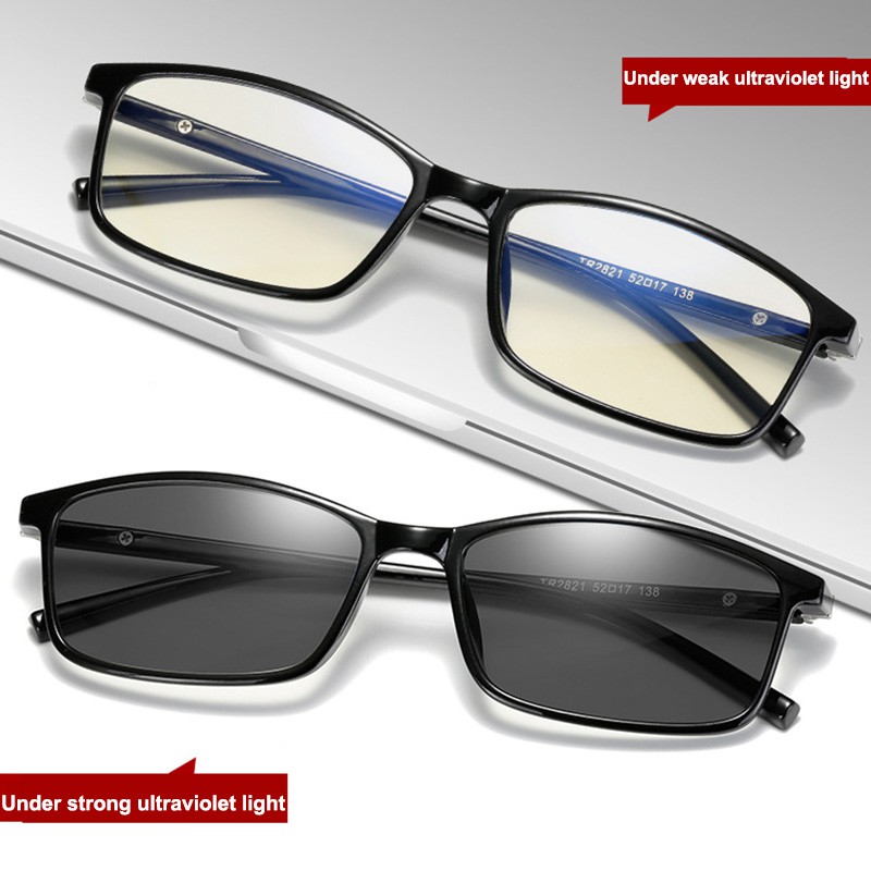 Blue Filter Computer Glasses Photochromic Sunglasses Women Men
