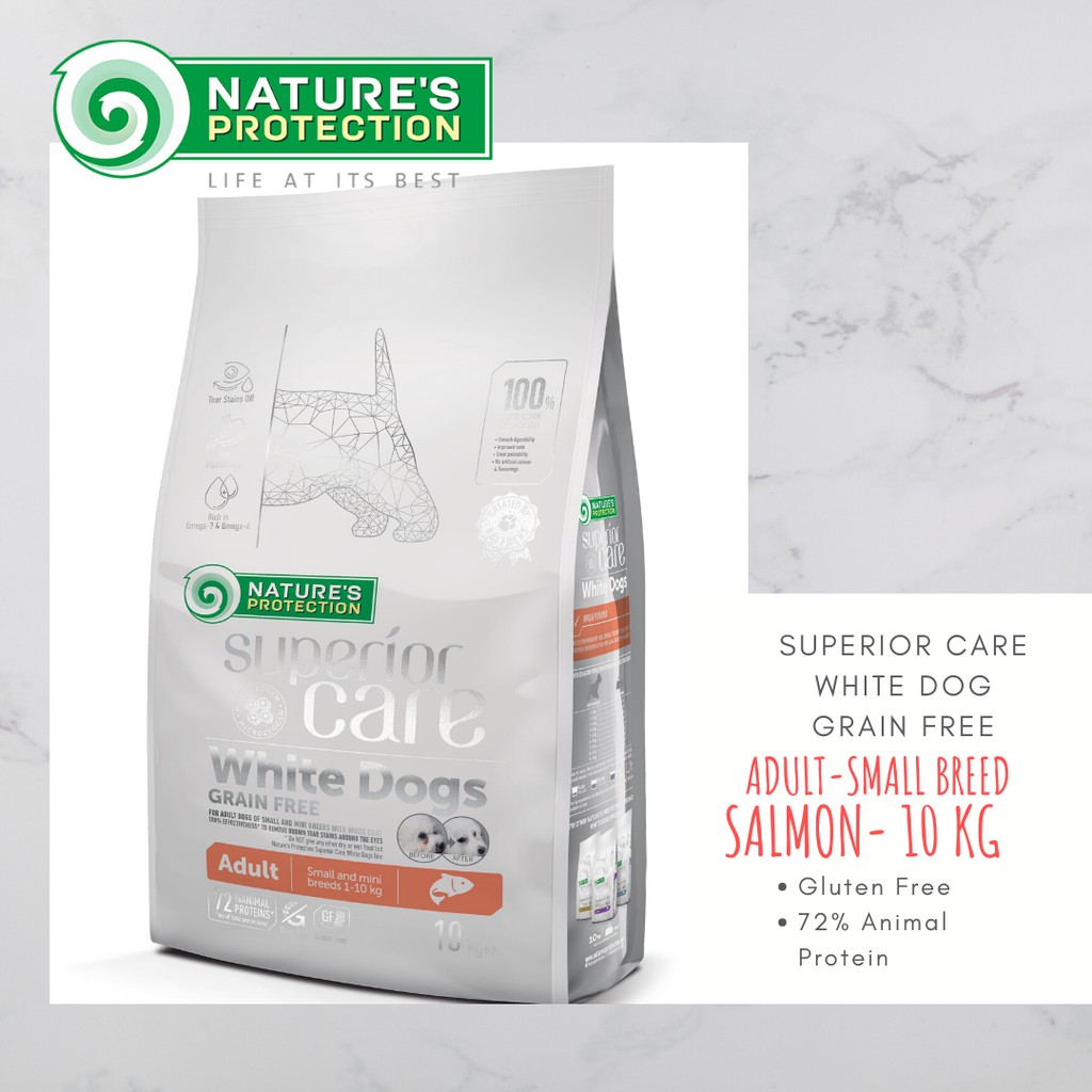 nature's protection superior care white dogs small and mini breeds