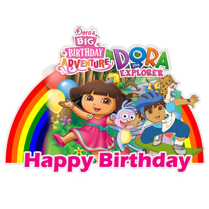 Dora Explorer Cake Topper 001 Shopee Malaysia