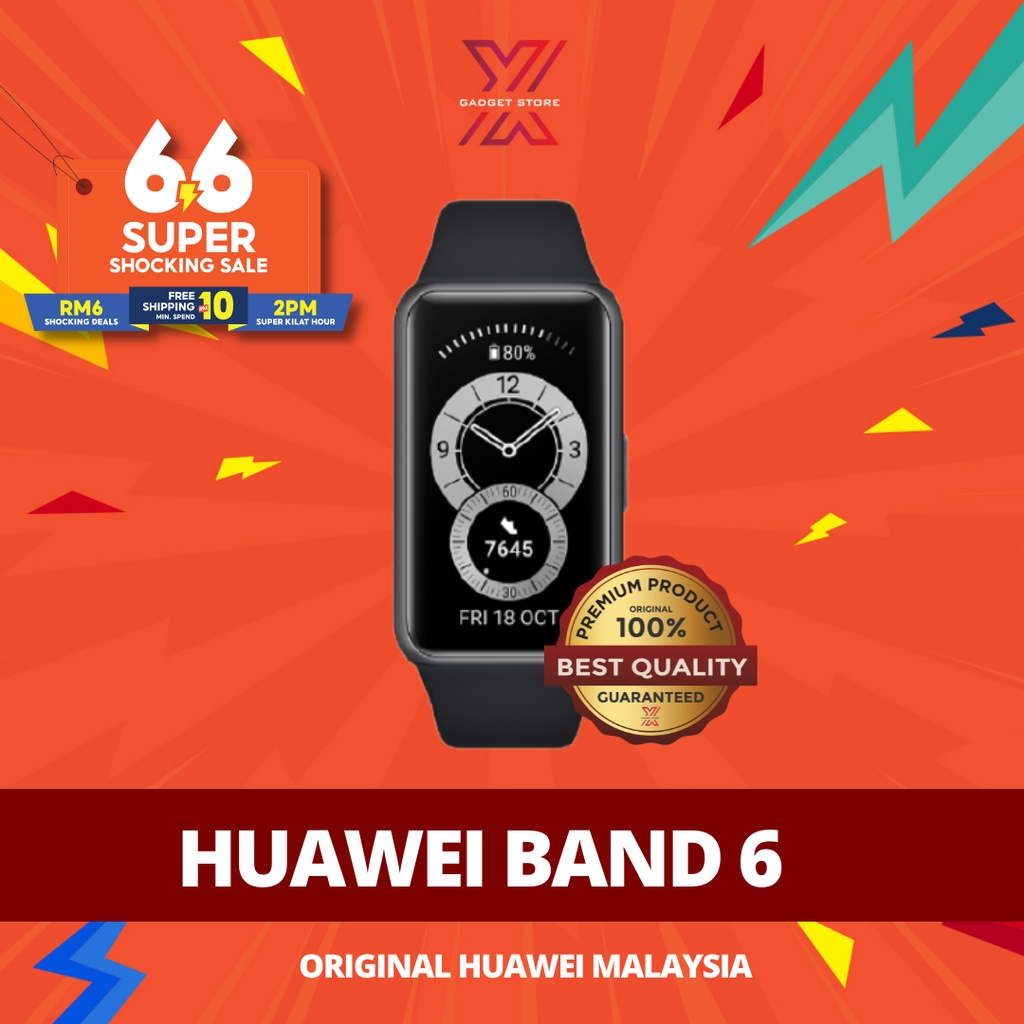 [ 6.6 SALE] HUAWEI BAND 6 ( ORIGINAL HUAWEI MALAYSIA ) AllDay SpO2