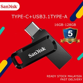 Ready Stock USB C Type-C OTG USB 3.1 Gen1 Flash Drive 128GB/64GB/32GB/16GB Dual Drive Go Type C Pendrive Storage