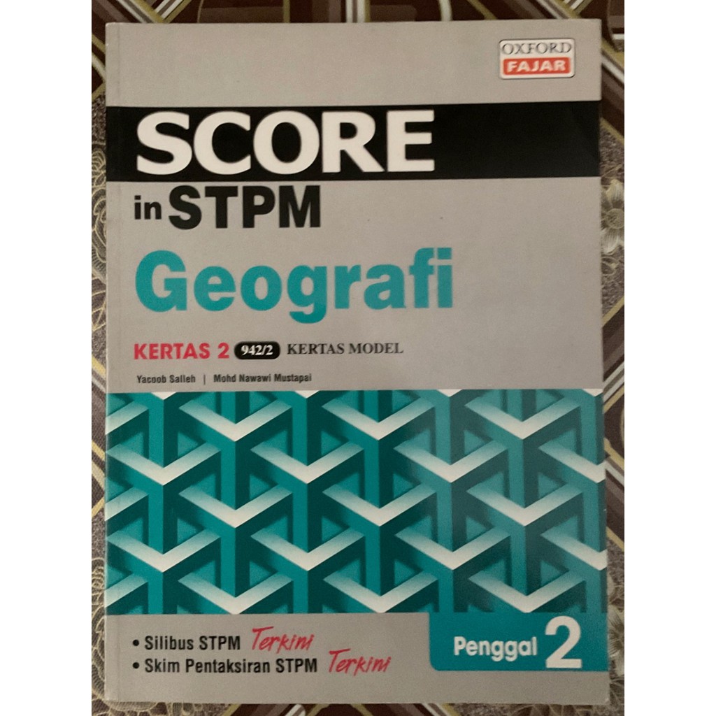 Score In STPM GEOGRAFI PENGGAL 2| KERTAS MODEL KERTAS 2 942/2 | Shopee ...